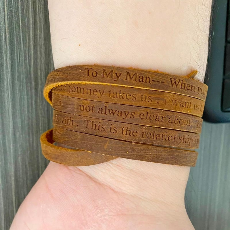 Rantanto Genuine Leather Wrap Bracelets Trendy Western Stackable Cuff Adjustable Boho Layered Bracelet Jewelry For Men Women - Image 3